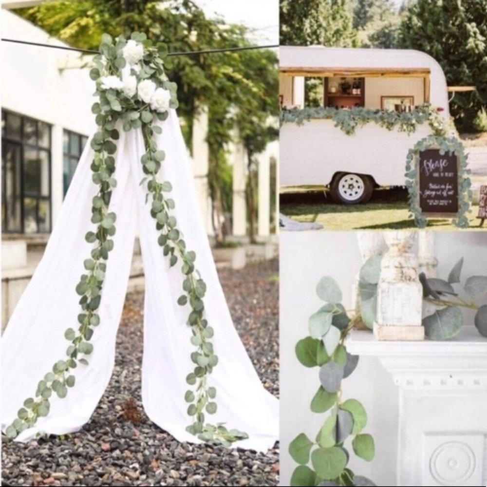 Green Hanging Eucalyptus Vine Garland.